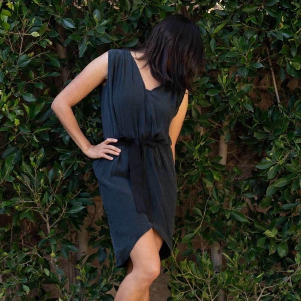 Anthropologie Laurel 100% Silk Dress sz 4